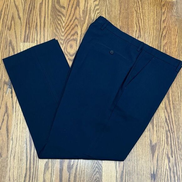 Hugo Boss Navy Blue The Jam 7/Sharp 3 Flat front Dress Pants. Size 36. - Picture 5 of 10